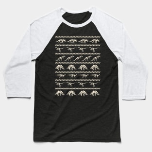 Dinosaurs Ugly Sweater Baseball T-Shirt